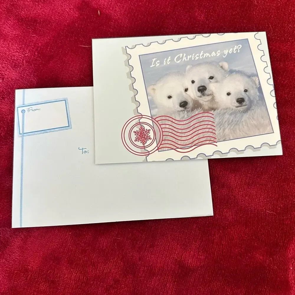 Christmas Holiday notecards with matching envelopes bulk bundle stationary
